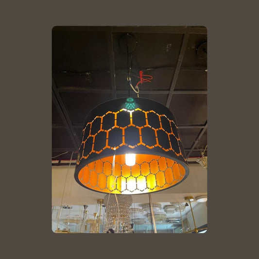 ✨ Indented Pattern Single Hanging Light ✨